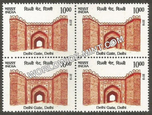 2019 Historical Gates of Indian Forts and Monuments-Delhi Gate, Delhi Block of 4 MNH