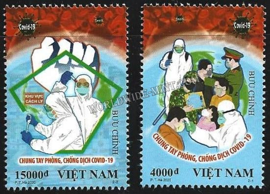 2020 Vietnam Covid Stamps Set of 2