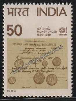 1980 INDIA - 80-Money Order MNH