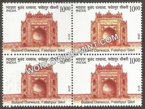 2019 Historical Gates of Indian Forts and Monuments-Buland Darwaza, Fatehpuri Sikri Block of 4 MNH