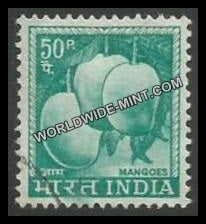 INDIA Mangoes 4th Series(50p) Definitive Used Stamp