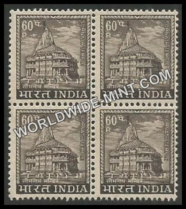 INDIA Somnath Temple (Gujarat) 4th Series (60p) Definitive Block of 4 MNH