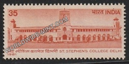 1981 St. Stephen's College Delhi MNH