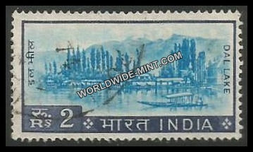 INDIA Dal Lake, Kashmir 4th Series(2r) Definitive Used Stamp