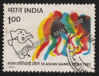1981 IX Asian Games Delhi 1982 (Mascot) Used Stamp
