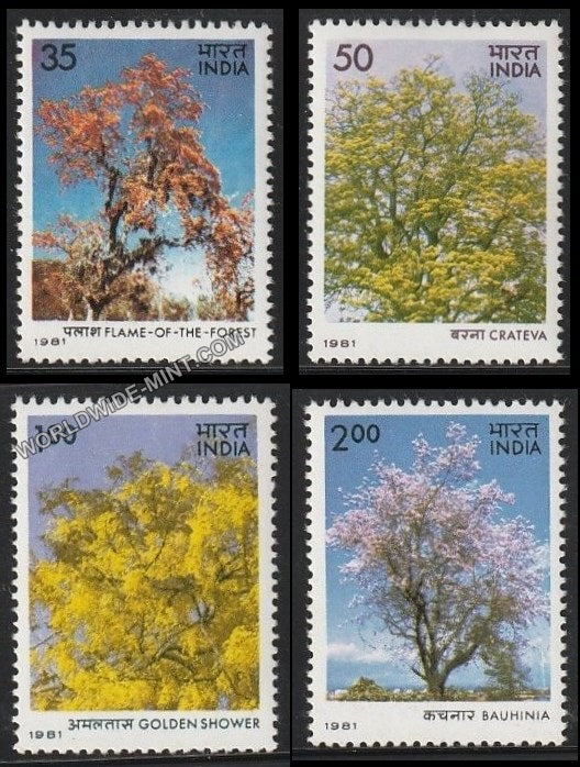 1981 Flowering Trees-Set of 4 MNH