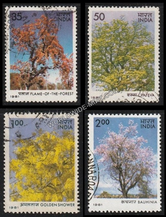 1981 Flowering Trees-Set of 4 Used Stamp