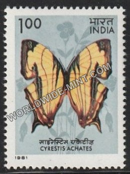 1981 Indian Butterflies-Cyrestis achates MNH