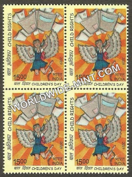 2019 Children's Day-Child Rights-1 Block of 4 MNH
