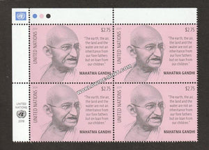 2019 United Nations Gandhi Block of 4