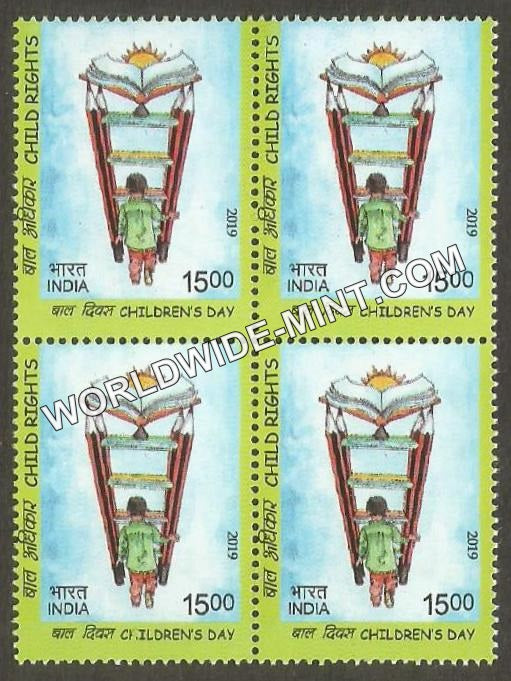 2019 Children's Day-Child Rights-2 Block of 4 MNH