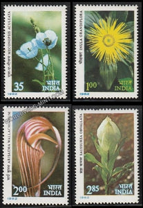 1982 Himalyan Flowers-Set of 4 MNH