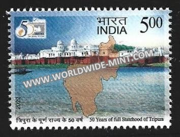 2022 India 50 Years of full Statehood of Tripura MNH