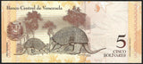 VENEZUELA 5 BOLIVERS 2011 UNC Bank Note N#203178