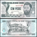 GUINEA BISSAU 100 PESOS - 1990 P# 11 UNC BANK NOTE N#203058
