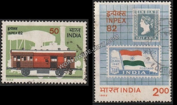 1982 INPEX-82-set of 2 Used Stamp