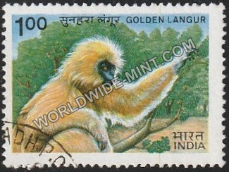 1983 Indian Wild Life-Golden Langur Used Stamp