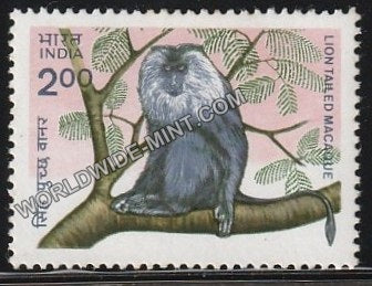 1983 Indian Wild Life-Lion Tailed Macaque MNH