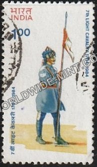 1984 7th Light Cavalry Regiment Used Stamp