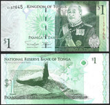 TONGA 1 PAANGA - 2009 UNC BANK NOTE N#288195