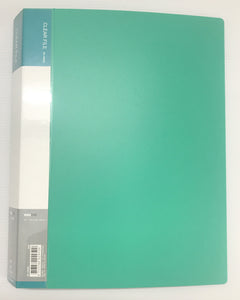 DL-10060 A4 Clear File- 60 Pockets-Green Colour-For Big Sheetlets, Miniature Sheet, and Small Full Sheets - Imported Taiwan Made-Chuyu Culture