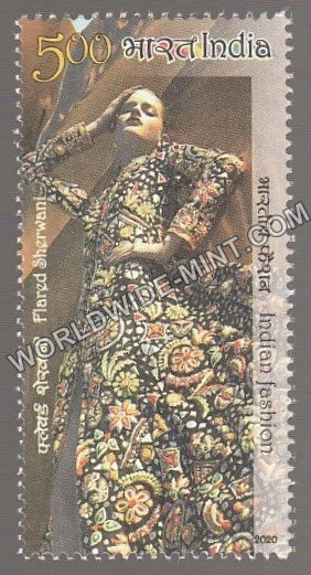 2020 Indian Fasion-Designer's Creation Series 4-Flared Sherwani Single Stamp MNH