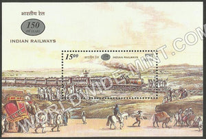 2002 150 years of Indian Railways  Miniature Sheet