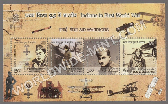 2019 Air Warriors Indians in First World War Miniature Sheet