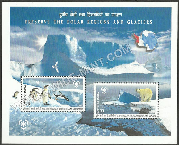 2009 Preserve the Polar Regions and Glaciers Miniature Sheet